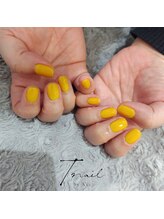 ティーネイル/春ワンカラーネイル