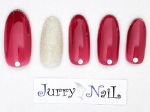 ジュリーネイル 所沢店/赤ネイル