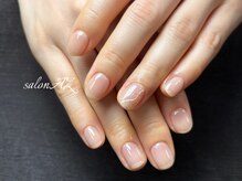 サロン エージー(salon AZ)/ワンカラー+ポイントアート