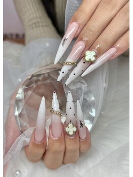 ラキネイルの写真/【初めての方大歓迎】SNSで見たあのデザインに♪海外パーツ×高技術の長さだしで理想のトレンド美爪へ★