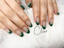 クリア(Clear)/グリーンフレンチ