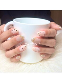 アムルーズ(Amoureuse)/ドットネイル♪