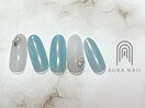 ひんやり×つやつやネイル