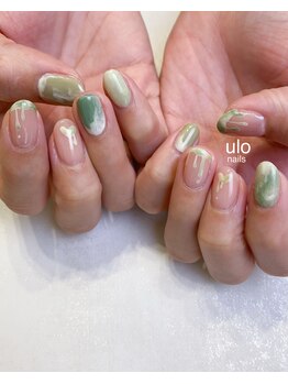 ウロネイルズ(ulo nails)/ピスタチオチョコレートネイル