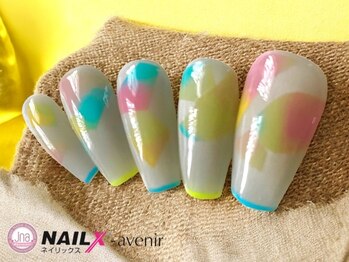ネイリックス アヴェニール(NAILX avenir)/爽やかブルーイエロー