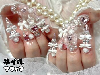 ゴテゴテリボンネイル