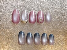 プラスホワイト 久我山/上品マグネットネイル