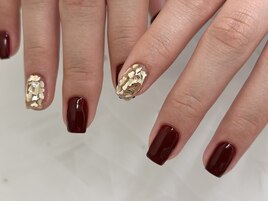 バレンタインネイル