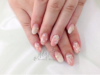ネイルサロン ビューティーマジック 川口店/桜エンボスネイル