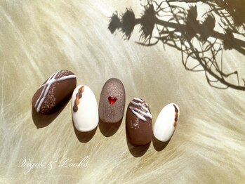 ヴィガー アンド ルックス 白金 目黒(Vigor&Looks)/バレンタインネイル ショコラ