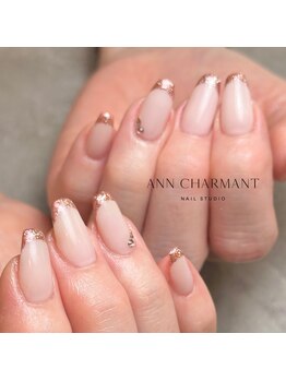 アンシャルマンネイルスタジオ(Ann charmant nail studio)/フレンチネイル¥7,800