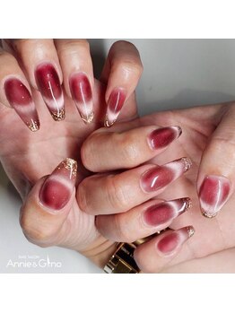 ネイルサロン アニーアンドジーノ シド(NAIL SALON Annie&Gino shido)/《マグネットフレンチネイル》