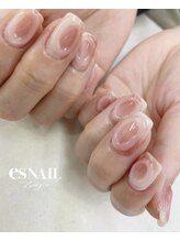 エスネイル 新宿西口店(es NAIL)/春色マーブル