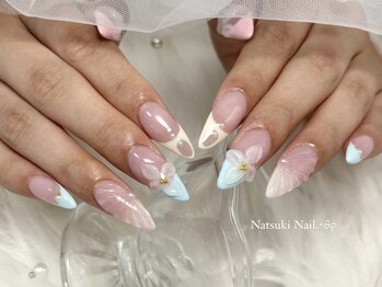 夏フレンチネイル【089】