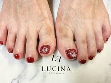 ネイルスタジオ ルキナ(LUCINA)/T-228 大人可愛いリボンネイル