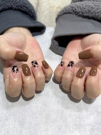 バレンタインネイル