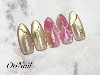 マグネット×ニュアンスネイル