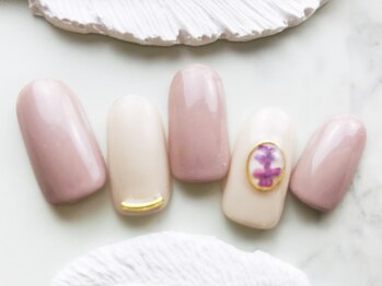 リー 柏駅前(re)/春夏秋冬押し花ネイル