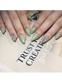 ～ピスタチオカラーネイル～