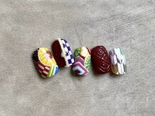 ゆびノさき/振袖ネイル