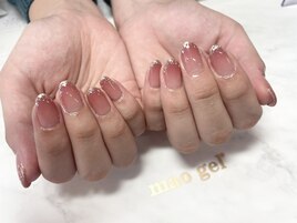 じゅわグラ×ラメフレンチ