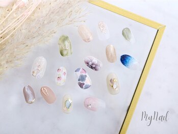 マイネイル(my nail)の写真/【少しのスパイスで、大きなトキメキを】高技術×センス溢れるデザインで、隣のあの子にも差をつける♪