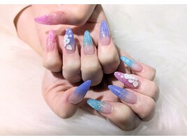 【スカルプ】3Dアートネイル