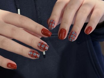 オーラムネイル(Aurum Nail ）)/チェックネイル