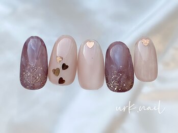 アークネイル 下北沢(urk.nail)/大人のバレンタインネイル