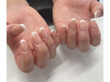 ネイルスタンド ツキイチ(NAIL STAND)/ベースありのフレンチネイル◇