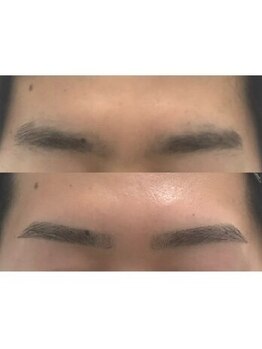 メンズ眉毛サロンラボ 池袋東口店/毛が生えていない部分がある!