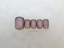 ネイル ドゥ 岡山駅前店(Nail Doux)/ブラウンフラッシュネイル