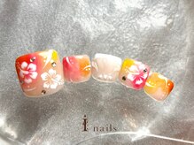 アイネイルズ 町田店(I nails)/ハイビスカスネイル10480円