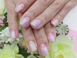 手額デザイン☆塗りかけネイル