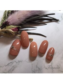 ビューティーアートサロン フェンネイル(Beauty Art Salon Fen Nail)/ワンカラー＋アート