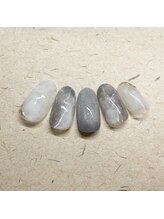 ミントリーフ バイ リート(Mint leaf by Reat)/大理石ニュアンスネイル