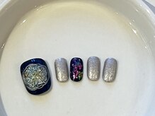 カラ ネイル 中津店(calla nail)/きらり♪星空フットネイル