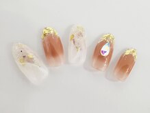 ビーケア 自由が丘店(B.care)/ガラスフレンチネイル￥7480