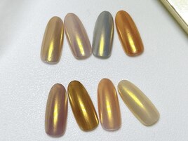 ホワイトミラーorオーロラネイル