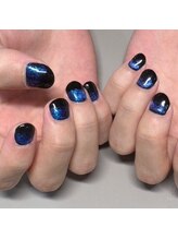 ザ バームシックス 銀座三丁目店(THE BALM six)/ショートネイル/グラデネイル