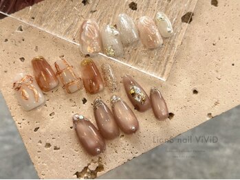 リアンスネイルヴィヴィッド 倉敷店(LianS nail ViViD)の写真/【初回オフ込み】季節毎のアートが魅力の定額コース♪何度でもご利用OKな高満足度のデザインを多数ご用意☆