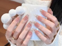 センスネイル(Sense Nail)/クリスマス/冬ネイル/ボルドー