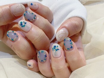 ネイルズ ララ(nails Lala)/押し花＊