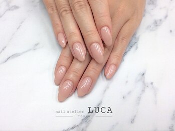 ネイルアトリエルカ(nail atelier LUCA)/W-192 大人うる艶ピンクネイル