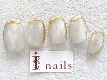 アイネイルズ 梅田店(I nails)/ミラーフレンチニュアンス