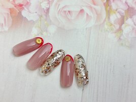 スキニーフレンチ×ラメ