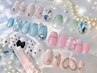 【横浜店限定★】選べる6種♪ガーリー/ワンホンネイル♪フィルイン¥9700円→