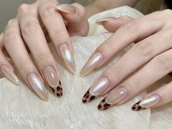 大人可愛いレオパードフレンチ