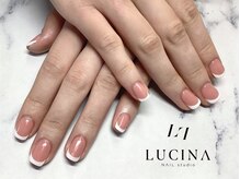 ネイルスタジオ ルキナ(LUCINA)/H-608シェラックフレンチネイル