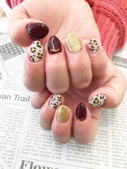 ネイルギャラリーアヴァン(NAIL GALLERY Avant)/レオパードネイル